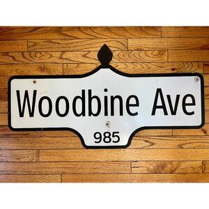 Vintage Toronto Street Sign - Woodbine Avenue
